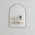 Arco Arch 700mm x 1000mm Frontlit LED Mirror with Matte Black Frame and Demister