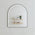 Arco Arch 850mm x 1000mm Frontlit LED Mirror with Matte Black Frame and Demister