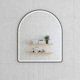 Arco Arch Frontlit LED Mirror with Matte Black Frame and Demister | 7 sizes available, from 550mm to 1500mm |