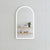 Arco Arch 500mm x 1000mm Frontlit LED Mirror with Matte White Frame and Demister