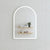 Arco Arch 700mm x 1000mm Frontlit LED Mirror with Matte White Frame and Demister