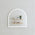 Arco Arch 800mm x 800mm Frontlit LED Mirror with Matte White Frame and Demister