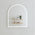 Arco Arch 850mm x 1000mm Frontlit LED Mirror with Matte White Frame and Demister