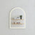 Arco Arch 600mm x 800mm Frontlit LED Mirror with Matte White Frame and Demister