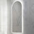 Arco Arch 500mm x 1200mm Frontlit and Backlit LED Frameless Mirror with Frosted Glass Border and Demister