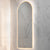 Arco Arch 500mm x 1200mm Frontlit and Backlit LED Frameless Mirror with Frosted Glass Border and Demister
