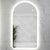 Arco Arch 550mm x 1000mm Frontlit and Backlit LED Frameless Mirror with Frosted Glass Border and Demister