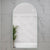 Arco Arch 550mm x 1000mm Frontlit and Backlit LED Frameless Mirror with Frosted Glass Border and Demister