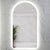 Arco Arch 550mm x 1000mm Frontlit and Backlit LED Frameless Mirror with Frosted Glass Border and Demister
