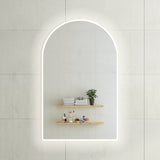 Arco Arch 750mm x 1200mm LED Mirror with Frosted Glass Border and Demister