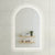 Arco Arch 750mm x 1200mm LED Mirror with Frosted Glass Border and Demister