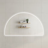 Arco Arch 1700mm x 1000mm LED Mirror with Frosted Glass Border and Demister