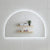 Arco Arch 1200mm x 800mm LED Mirror with Frosted Glass Border and Demister