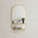 Pill Oval 500mm x 1000mm Framed Mirror, Brushed Brass (Gold) Frame