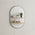 Pill Oval 600mm x 900mm Mirror with Brushed Gunmetal Frame