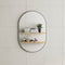 Pill Oval 600mm x 900mm Mirror with Brushed Gunmetal Frame