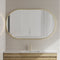 Pill Oval 1500mm x 900mm Mirror with Brushed Brass (Gold) Frame