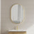 Pill Oval 600mm x 900mm Framed Mirror with Brushed Brass (Gold) Frame *Clearance Stock*