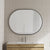Pill Oval 1200mm x 900mm Framed Mirror with Matte Black Frame *Clearance Stock*