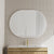 Pill Oval 1200mm x 900mm Framed Mirror with Matte White Frame