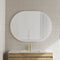Pill Oval 1200mm x 900mm Mirror with Matte White Frame