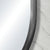 Pill Oval 450mm x 900mm Framed Mirror, Brushed Gunmetal Frame