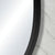 Pill Oval 450mm x 1200mm Framed Mirror, Matte Black Frame
