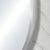 Pill Oval 450mm x 900mm Framed Mirror, Brushed Nickel Frame
