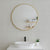 Circa Round 750mm Mirror with Brushed Brass (Gold) Frame