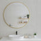 Circa Round 1000mm Mirror with Brushed Brass (Gold) Frame