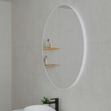 Circa Round Mirror with Matte White Frame | 4 sizes available, from 600mm to 1000mm |