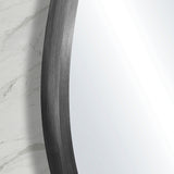 Circa Round 800mm Framed Mirror, Brushed Gunmetal Frame