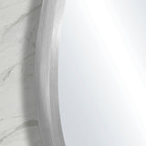 Circa Round 1000mm Framed Mirror, Brushed Nickel Frame