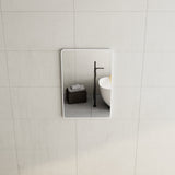 Retti Rectangular 600mm x 900mm Framed Mirror, Matte White Frame