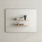 Retti Rectangular 1200mm x 900mm Mirror with Brushed Nickel Frame