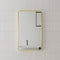 Retti Rectangular 450mm x 750mm Mirror with Brushed Brass (Gold) Frame