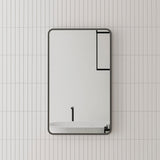 Retti Rectangular 450mm x 750mm Framed Mirror with Matte Black Frame