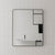 Retti Rectangular 750mm x 900mm Framed Mirror with Matte Black Frame
