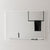 Retti Rectangular 1200mm x 900mm Framed Mirror with Matte White Frame