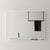 Retti Rectangular 1200mm x 900mm Mirror with Matte White Frame