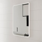 Retti Rectangular Mirror with Matte White Frame | 8 sizes available, from 450mm to 1500mm |