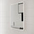 Retti Rectangular 450mm x 750mm Mirror with Matte White Frame