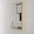 Retti Rectangular 600mm x 750mm Mirror with Brushed Brass (Gold) Frame