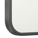Retti Rectangular 750mm x 900mm Framed Mirror, Brushed Gunmetal Frame