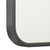 Retti Rectangular 1200mm x 900mm Framed Mirror, Brushed Gunmetal Frame