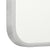 Retti Rectangular 1200mm x 900mm Framed Mirror, Brushed Nickel Frame