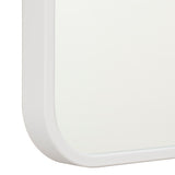 Retti Rectangular 750mm x 900mm Framed Mirror, Matte White Frame