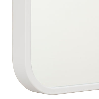 *Clearance* Retti Rectangular 600mm x 750mm Framed Mirror, Matte White Frame