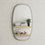 Riri Oblong 500mm x 900mm Mirror with Brushed Gunmetal Frame