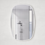 Riri Oblong Mirror with Matte White Frame | 2 sizes available, 500mm and 600mm |